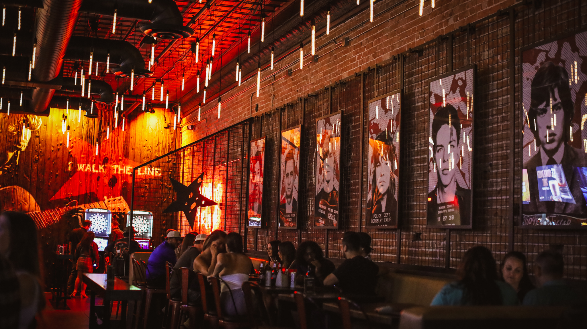 Rebel & Rogue’s rock-and-roll mugshot wall
